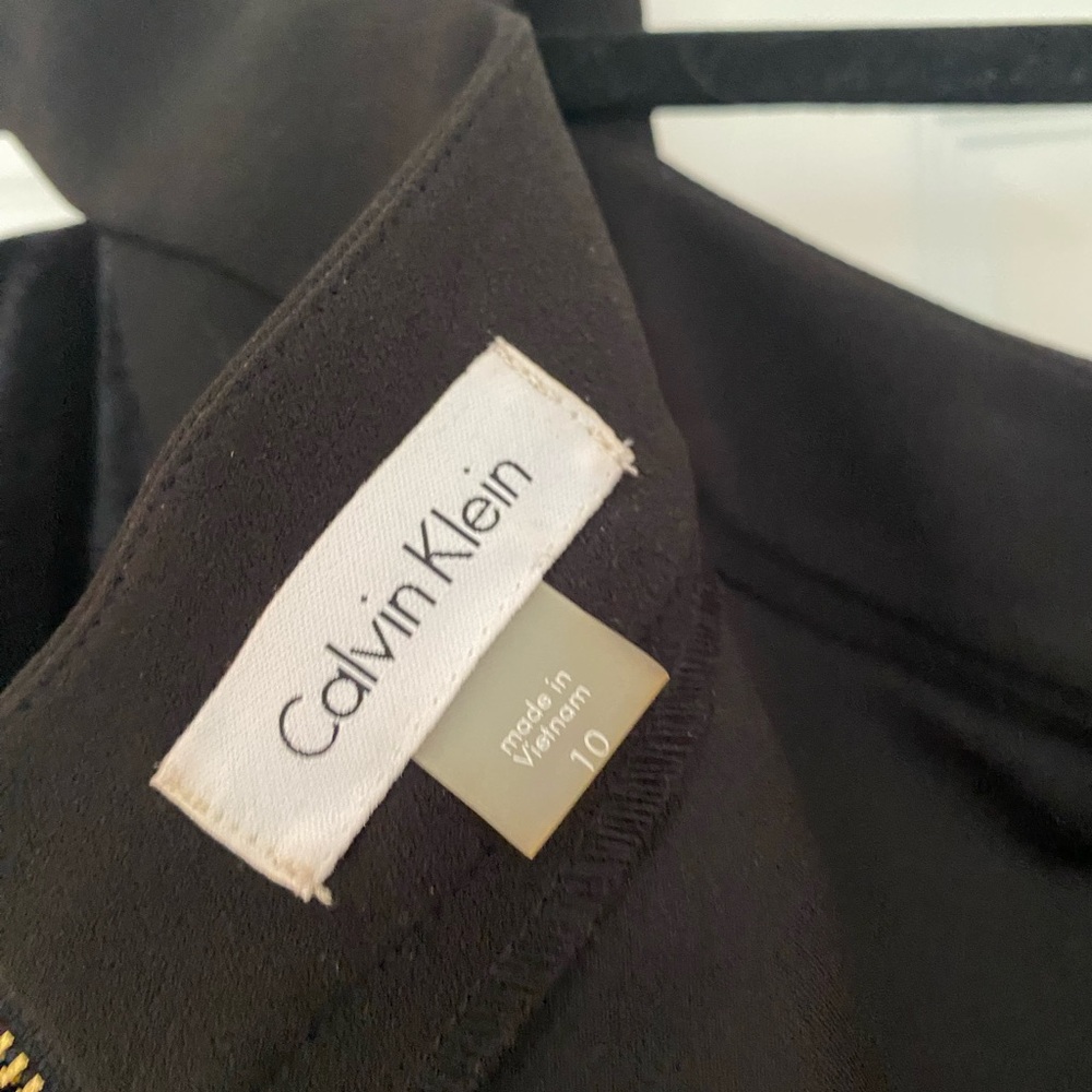 Calvin Klein Women's Scuba Crepe & Velvet Cold-Shoulder Dress Black